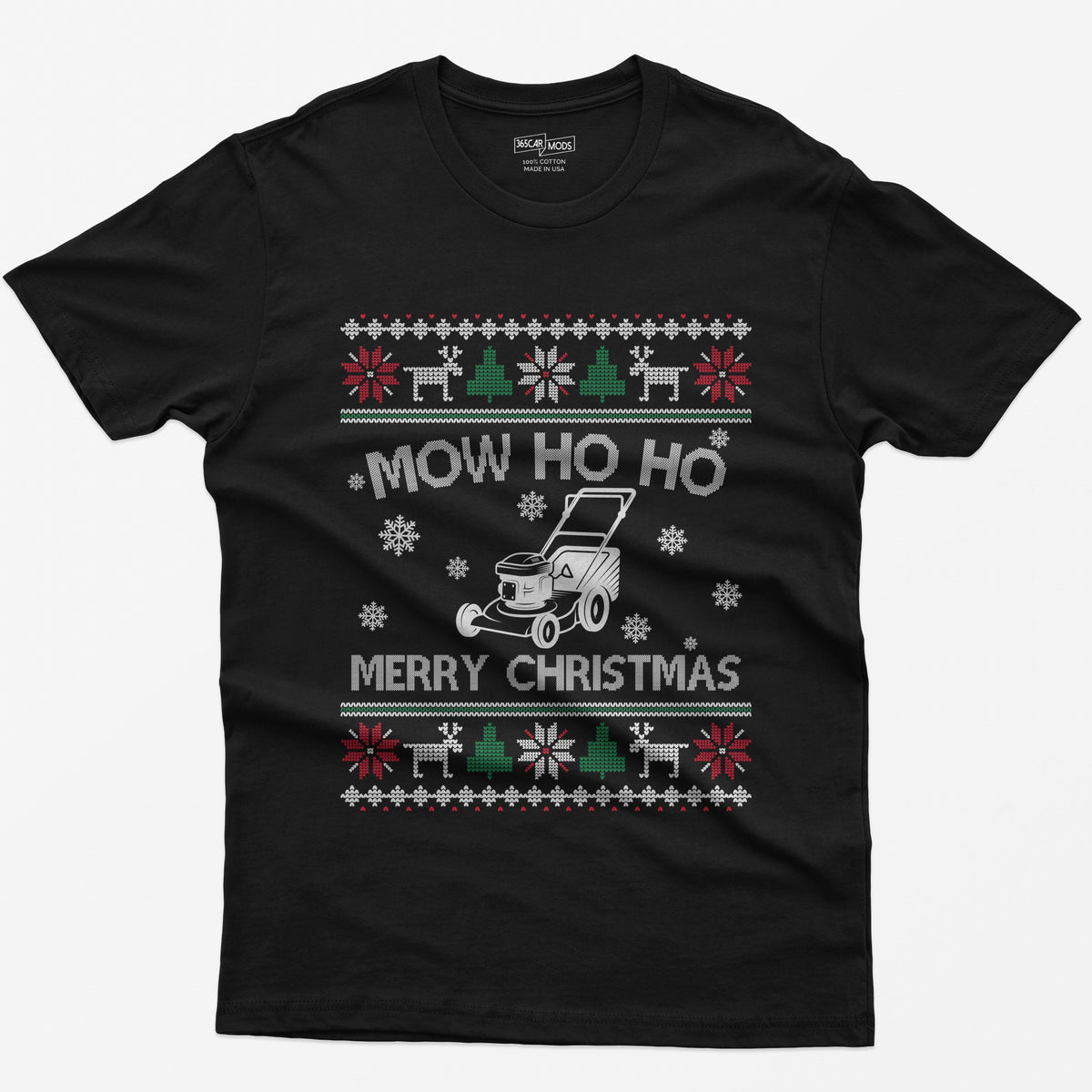 Mow Ho Ho Merry Christmas Lawn Mower T-Shirt
