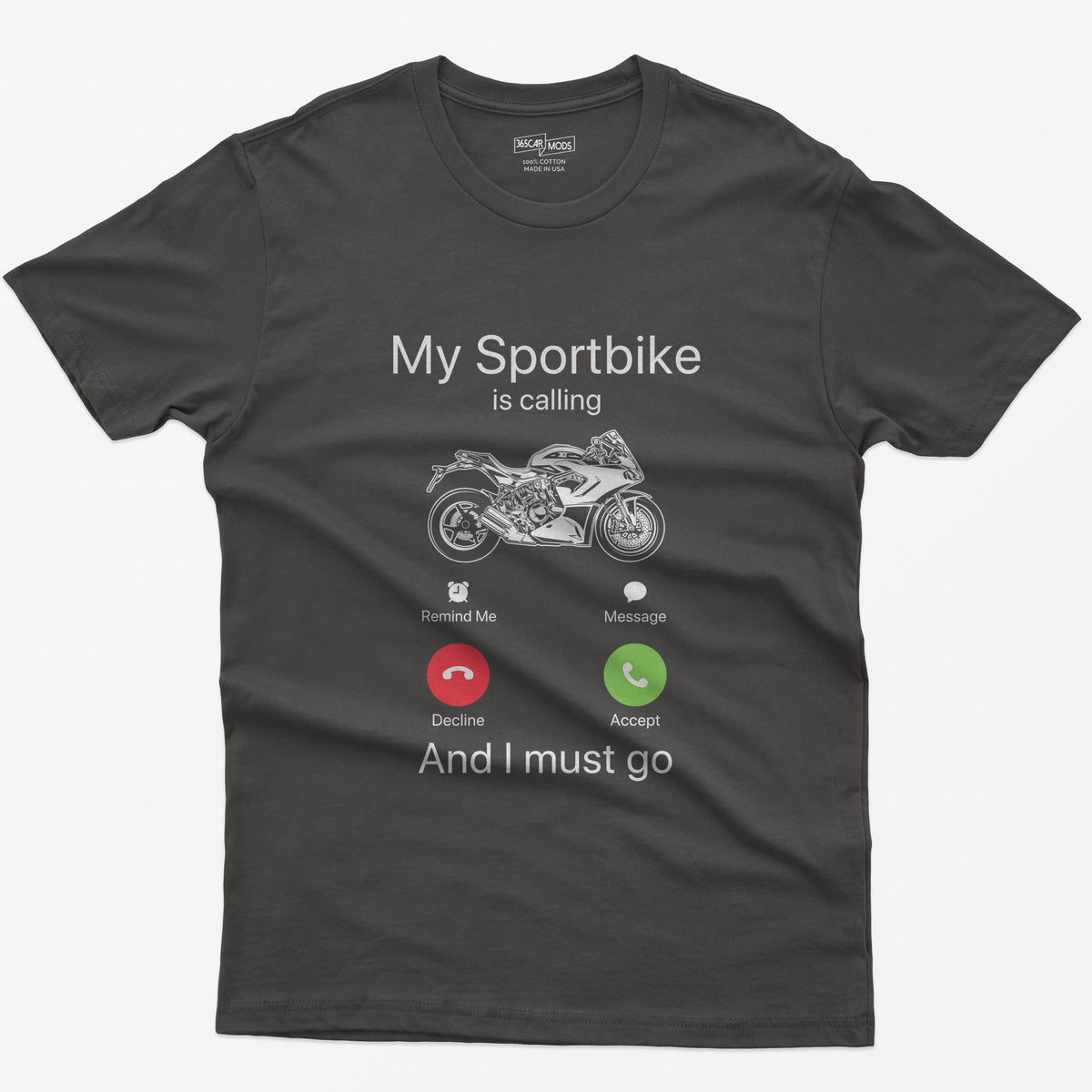 My Sportbike is Calling T-Shirt - Dark Heather