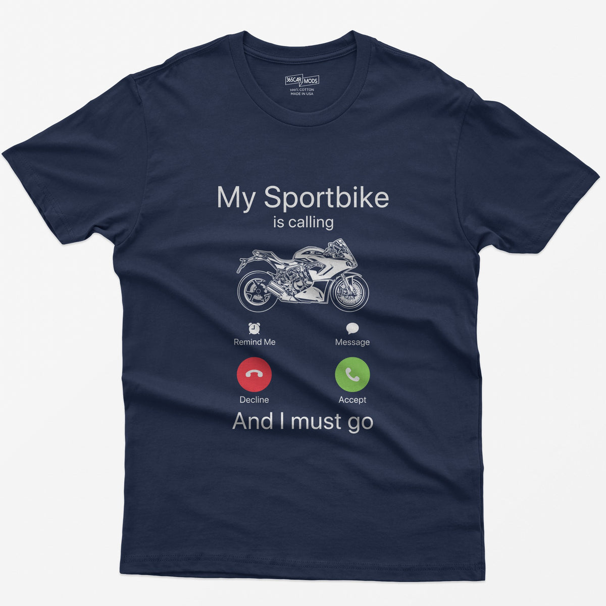 My Sportbike is Calling T-Shirt - Navy