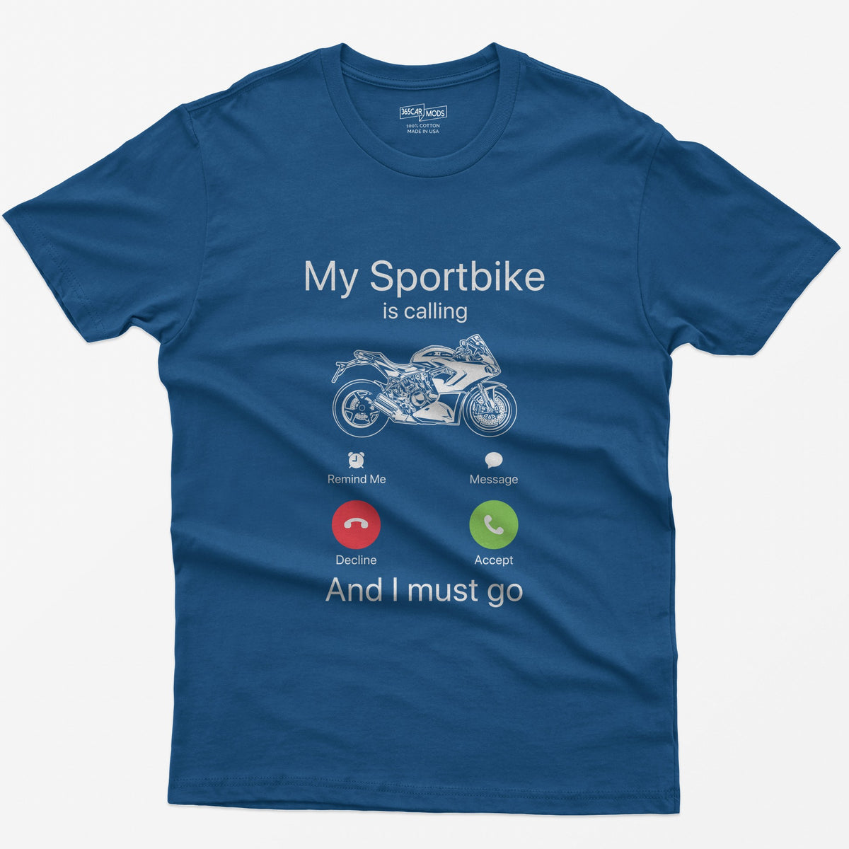 My Sportbike is Calling T-Shirt - Royal