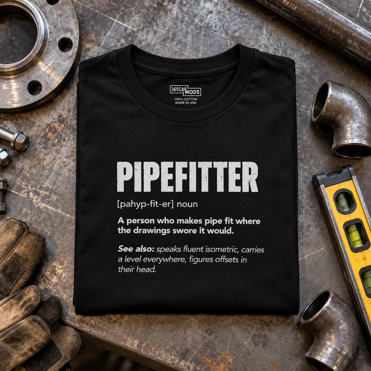 Pipefitter Definition T-Shirt - lifestyle photo