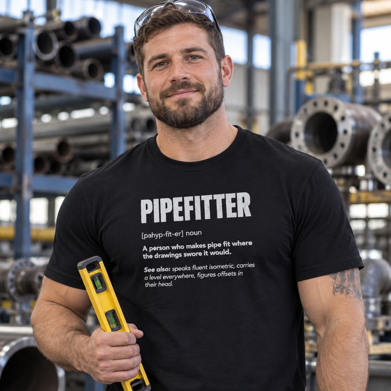 Pipefitter Definition T-Shirt - lifestyle photo
