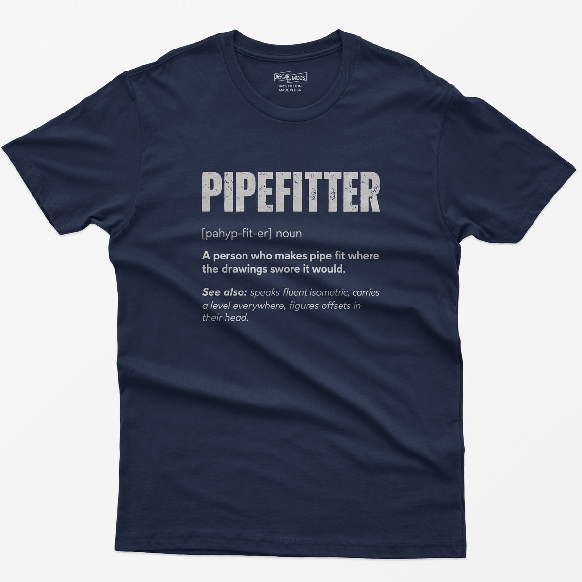 Pipefitter Definition T-Shirt - Navy