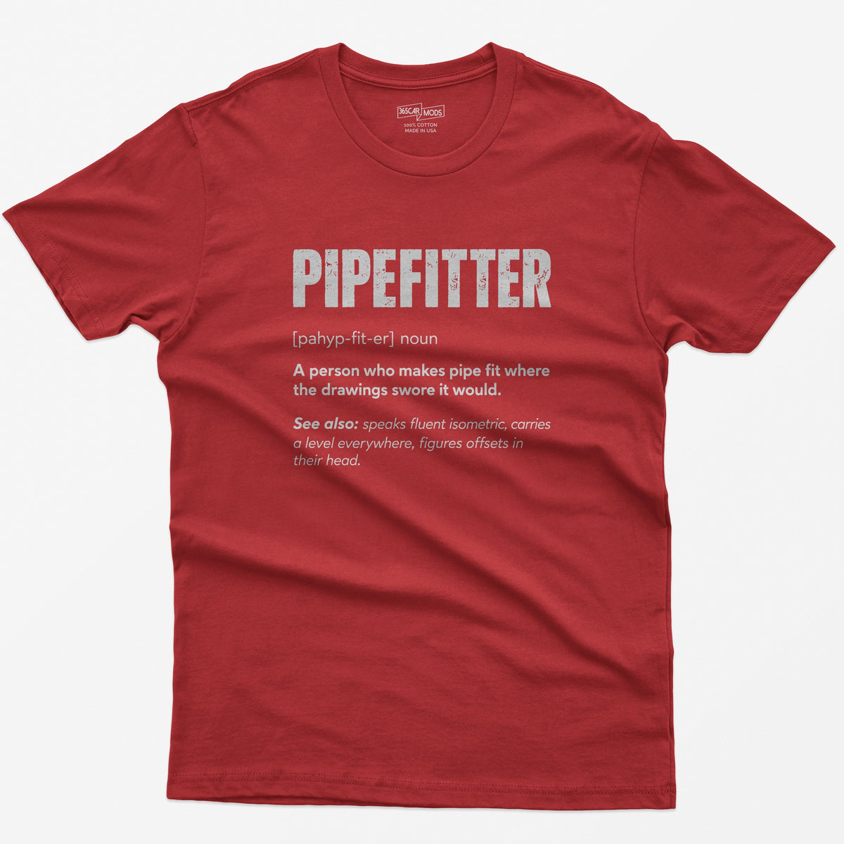 Pipefitter Definition T-Shirt - Red