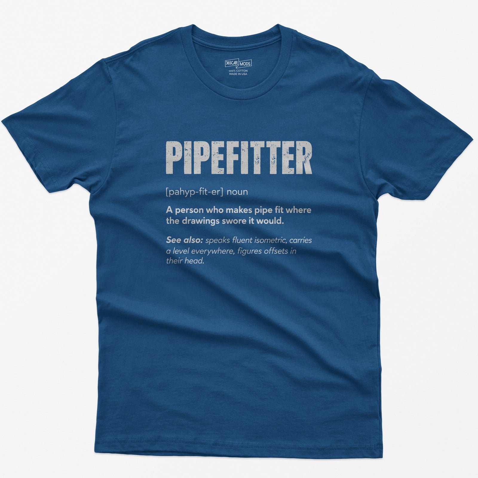 Pipefitter Definition T-Shirt - Royal