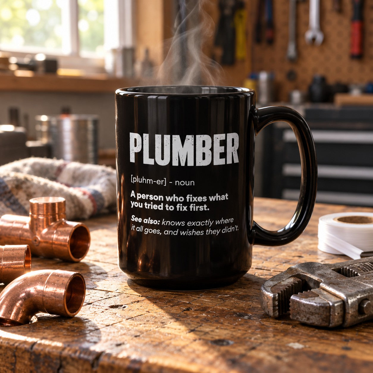 Plumber Definition Coffee Mug - 15oz