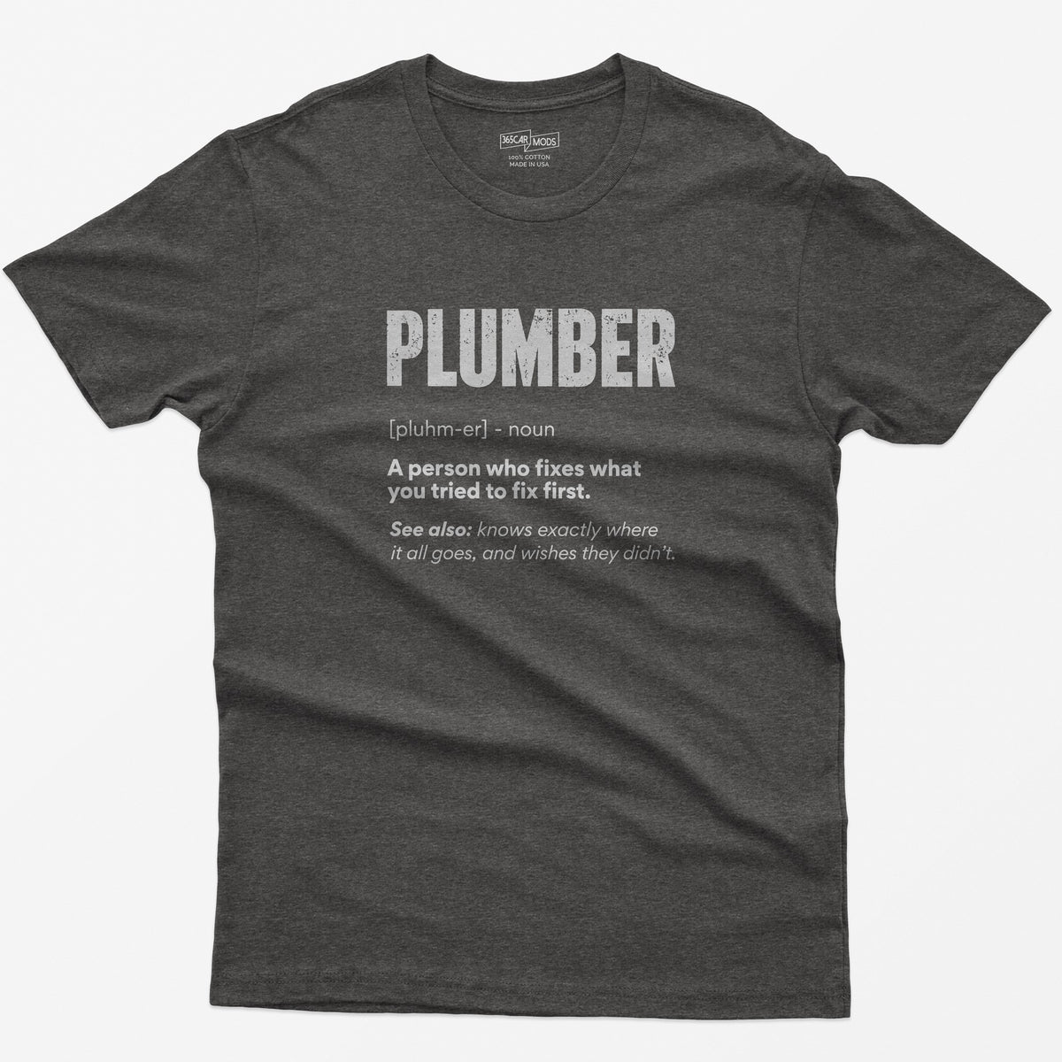 Plumber Definition T-Shirt - Dark Heather