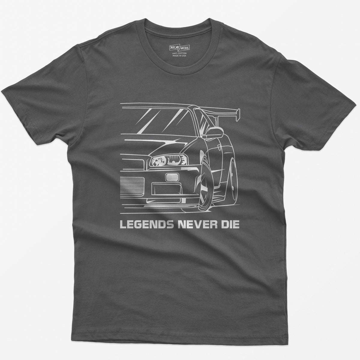 R34 JDM Legend T-Shirt - Asphalt
