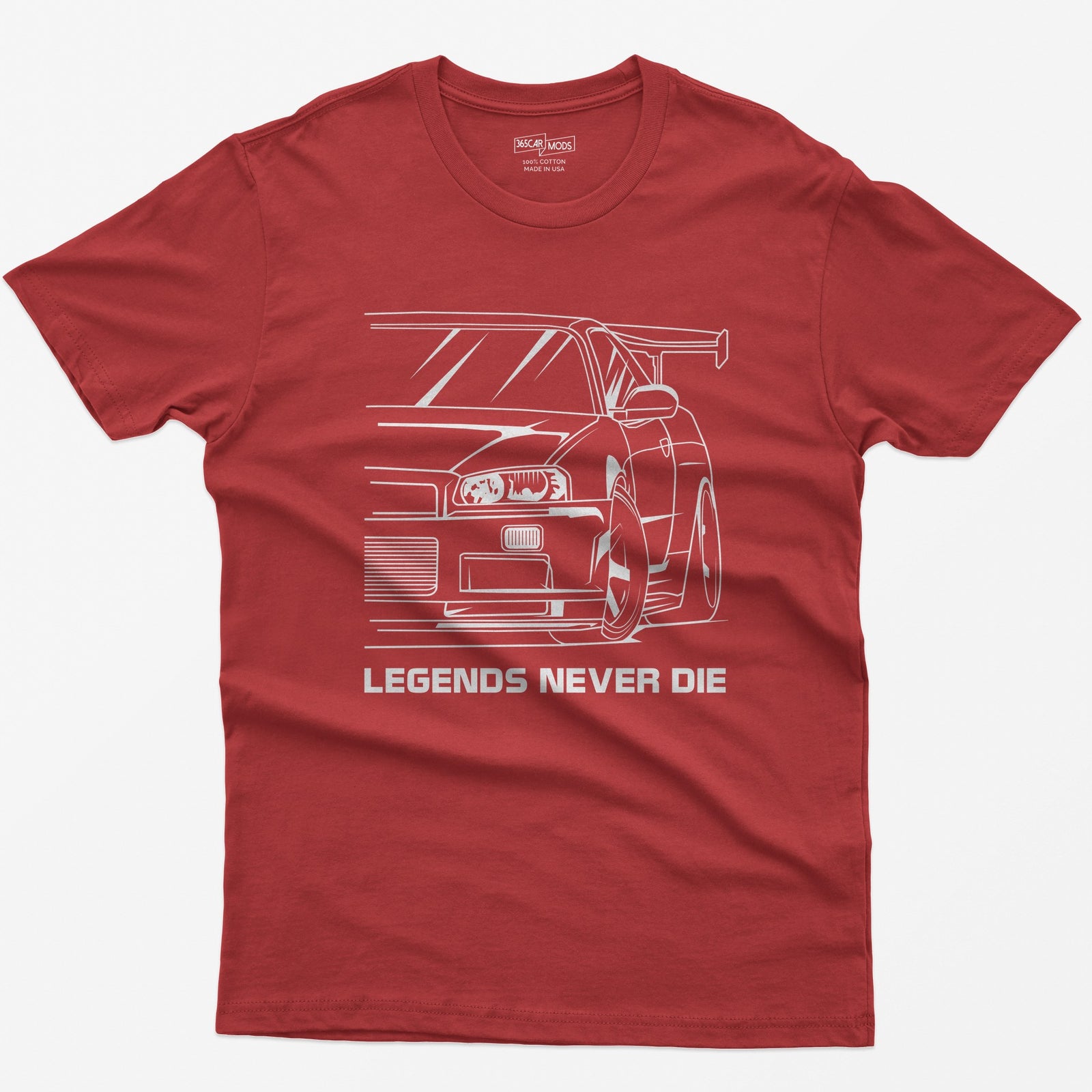R34 JDM Legend T-Shirt - Red