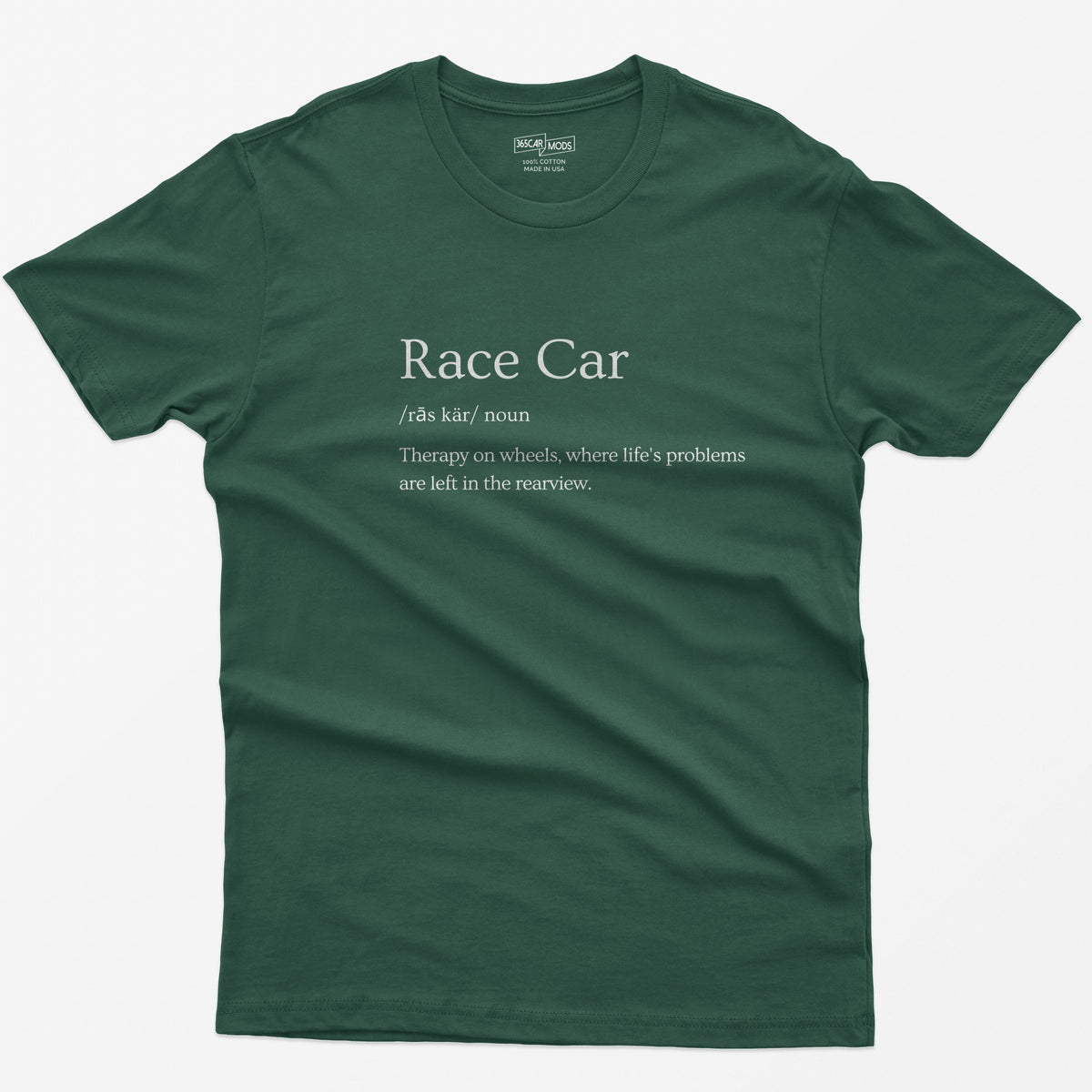 Race Car Definition T-Shirt - Forest Green