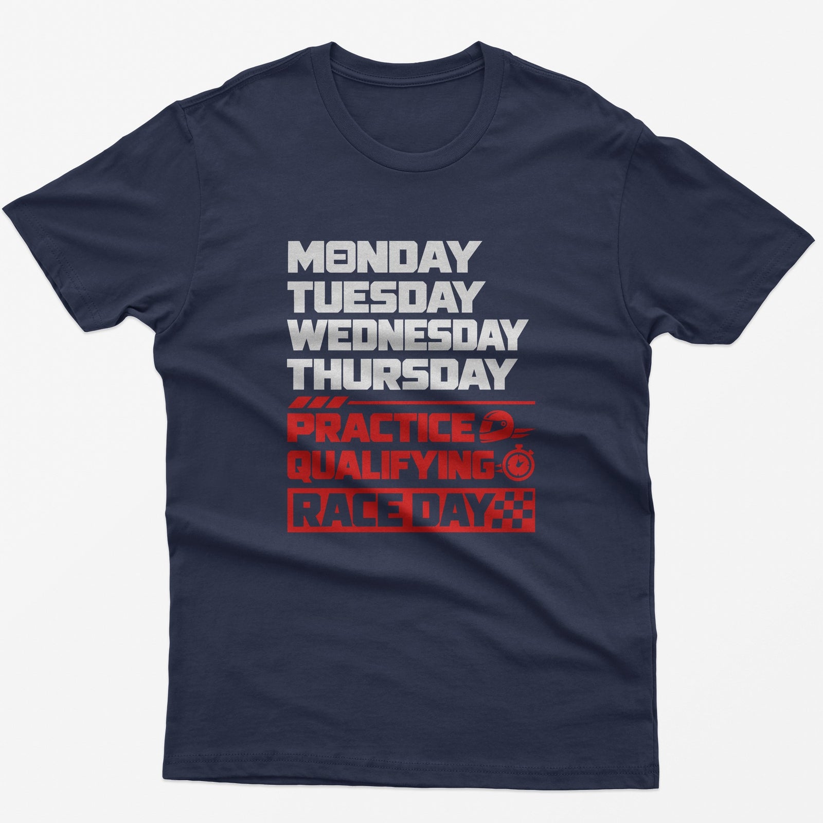 Race Weekend T-Shirt in Heather Navy
