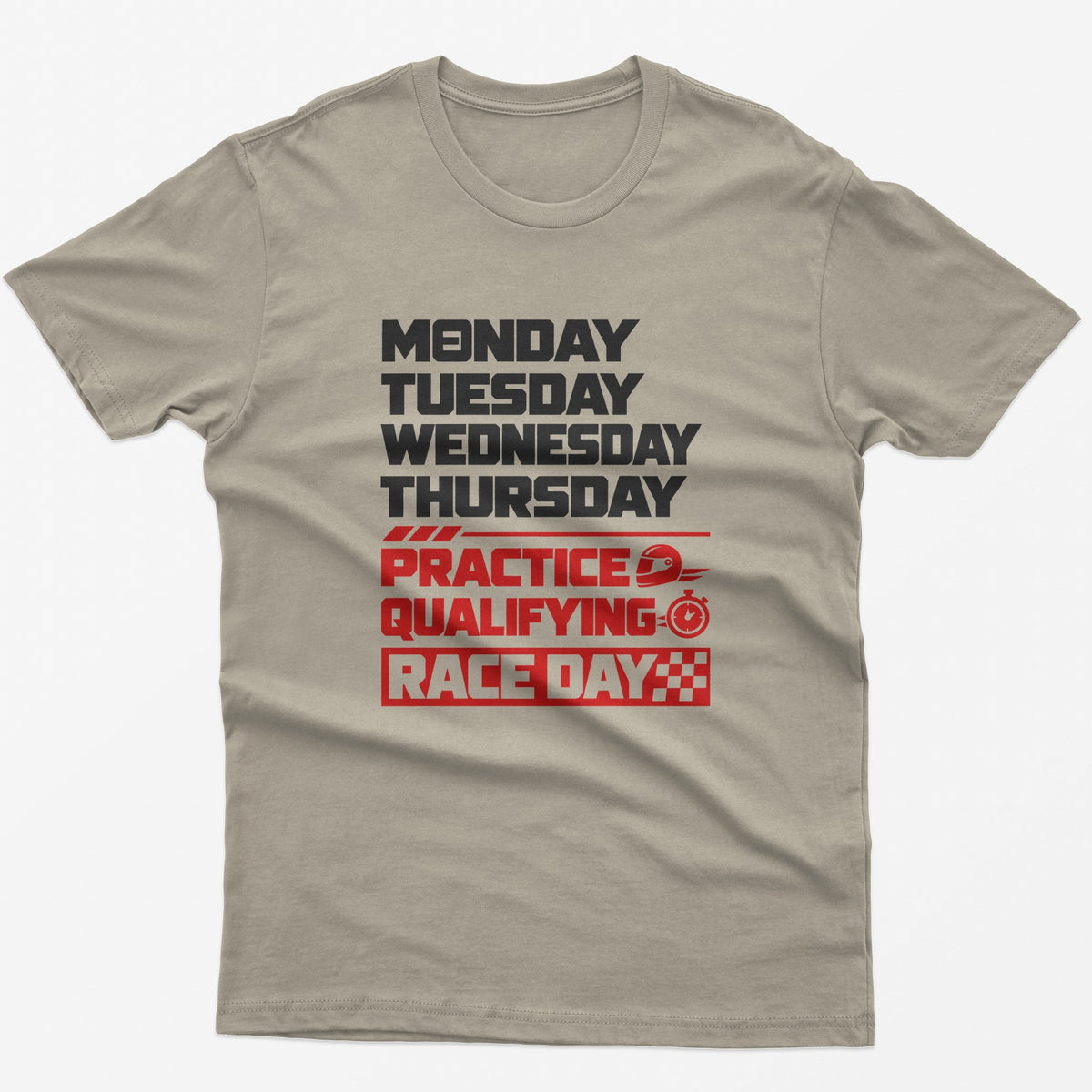 Race Weekend T-Shirt in Sand