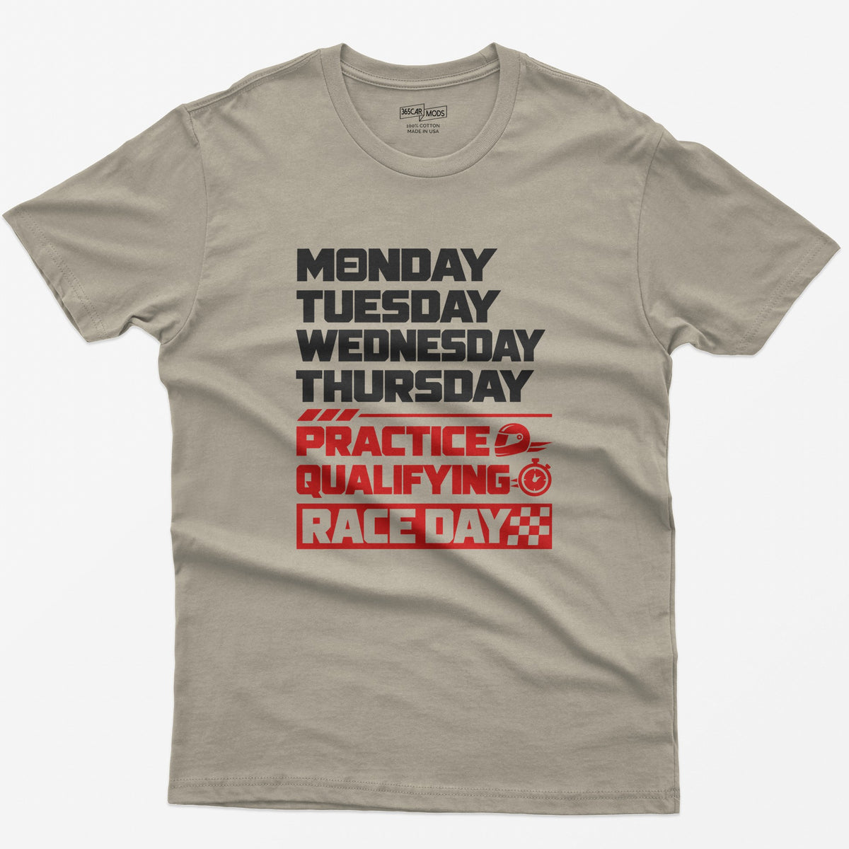 Race Weekend T-Shirt in Sand