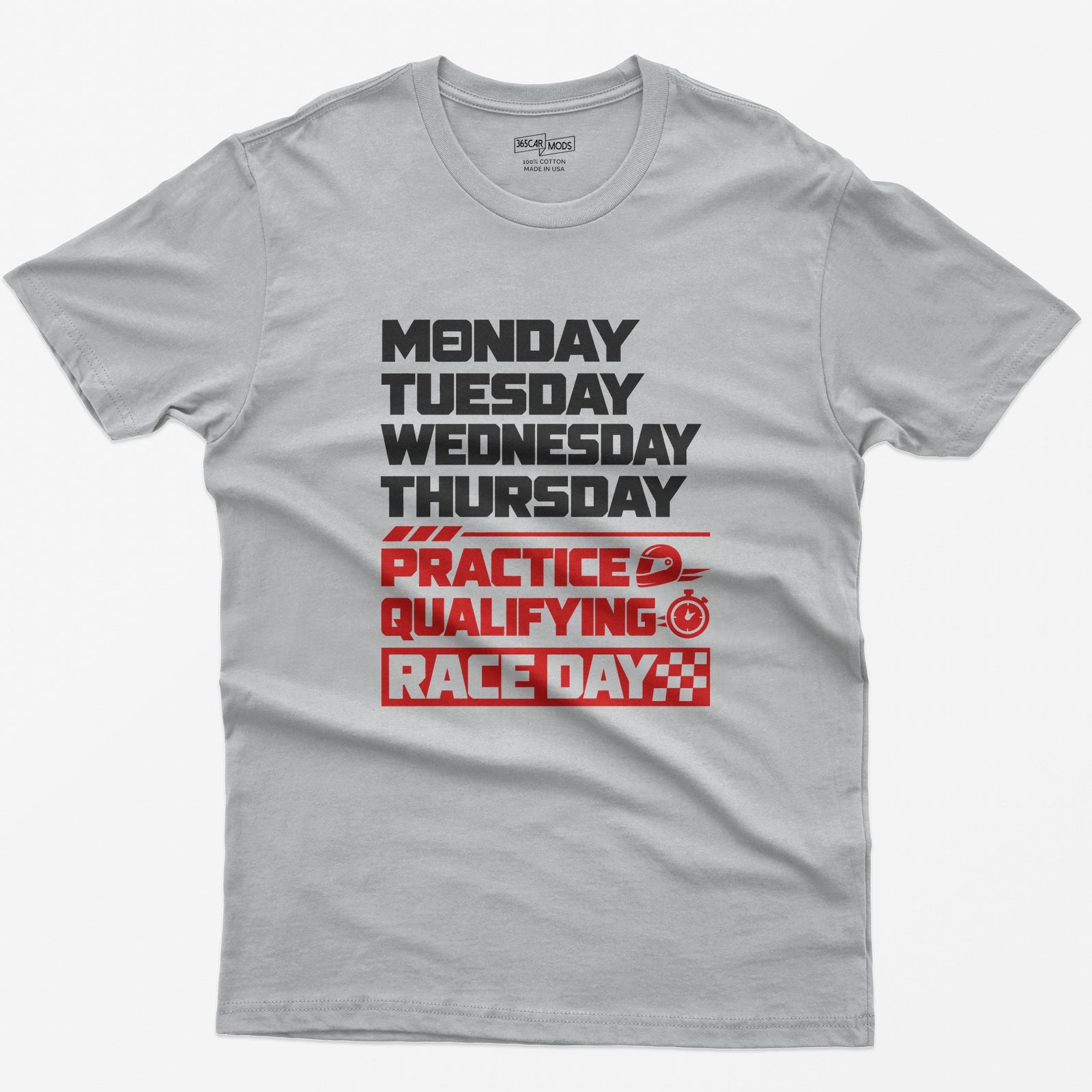 Race Weekend T-Shirt in Sport Grey