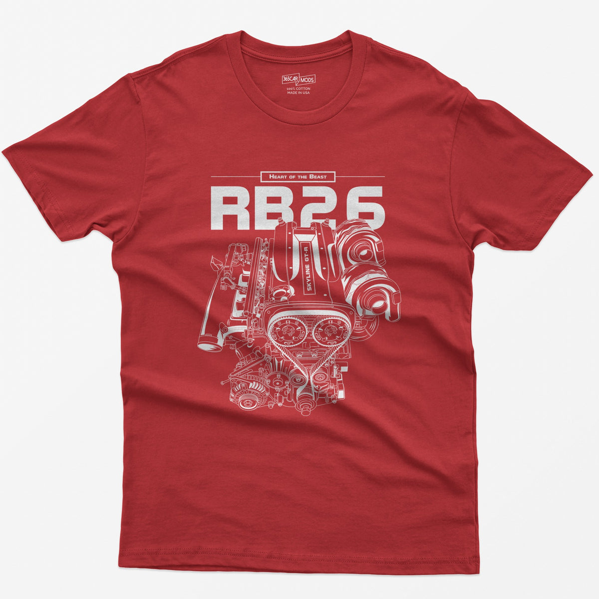 RB26 Heart of the Beast T-Shirt - Red