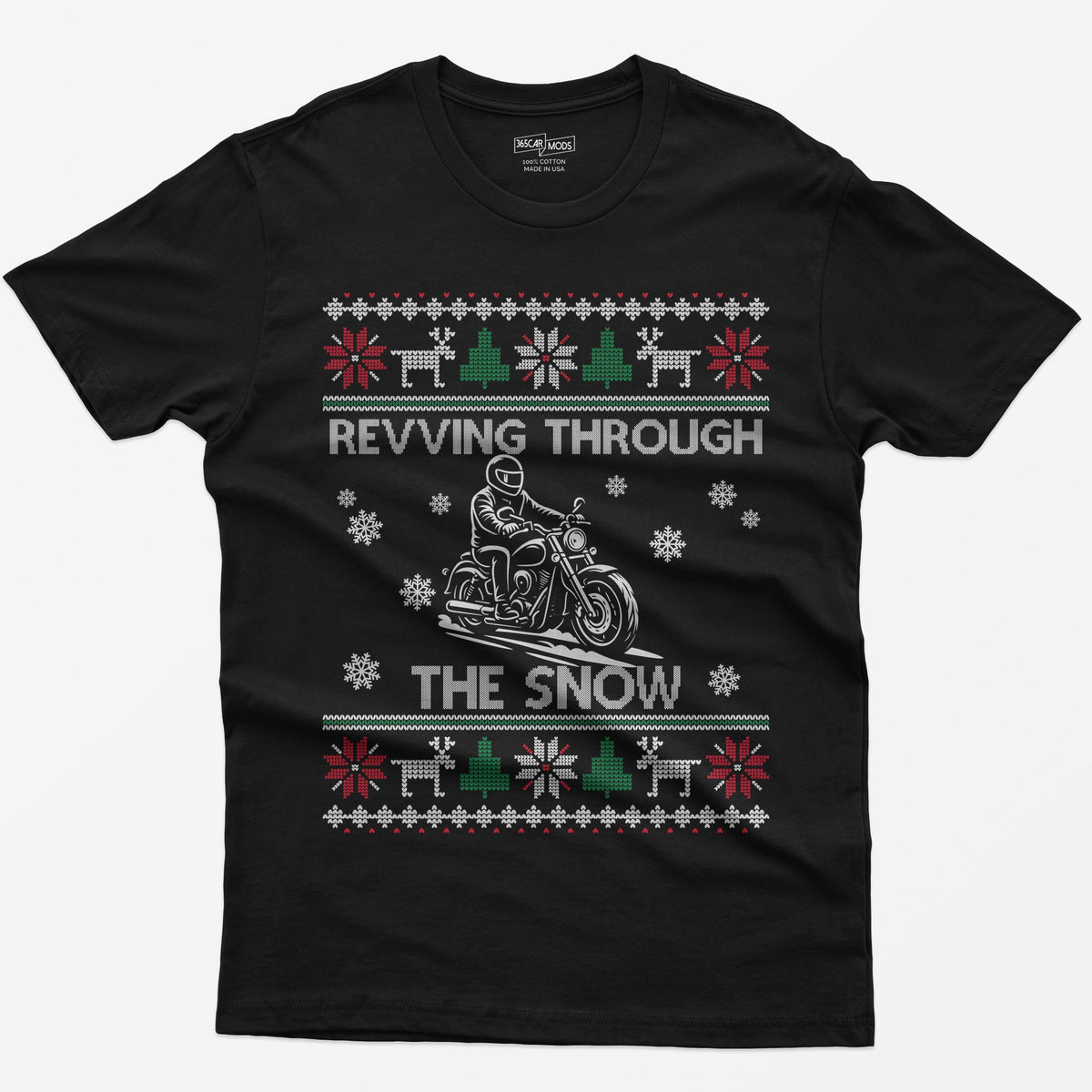 Revving Through the Snow Cruiser Christmas T-Shirt
