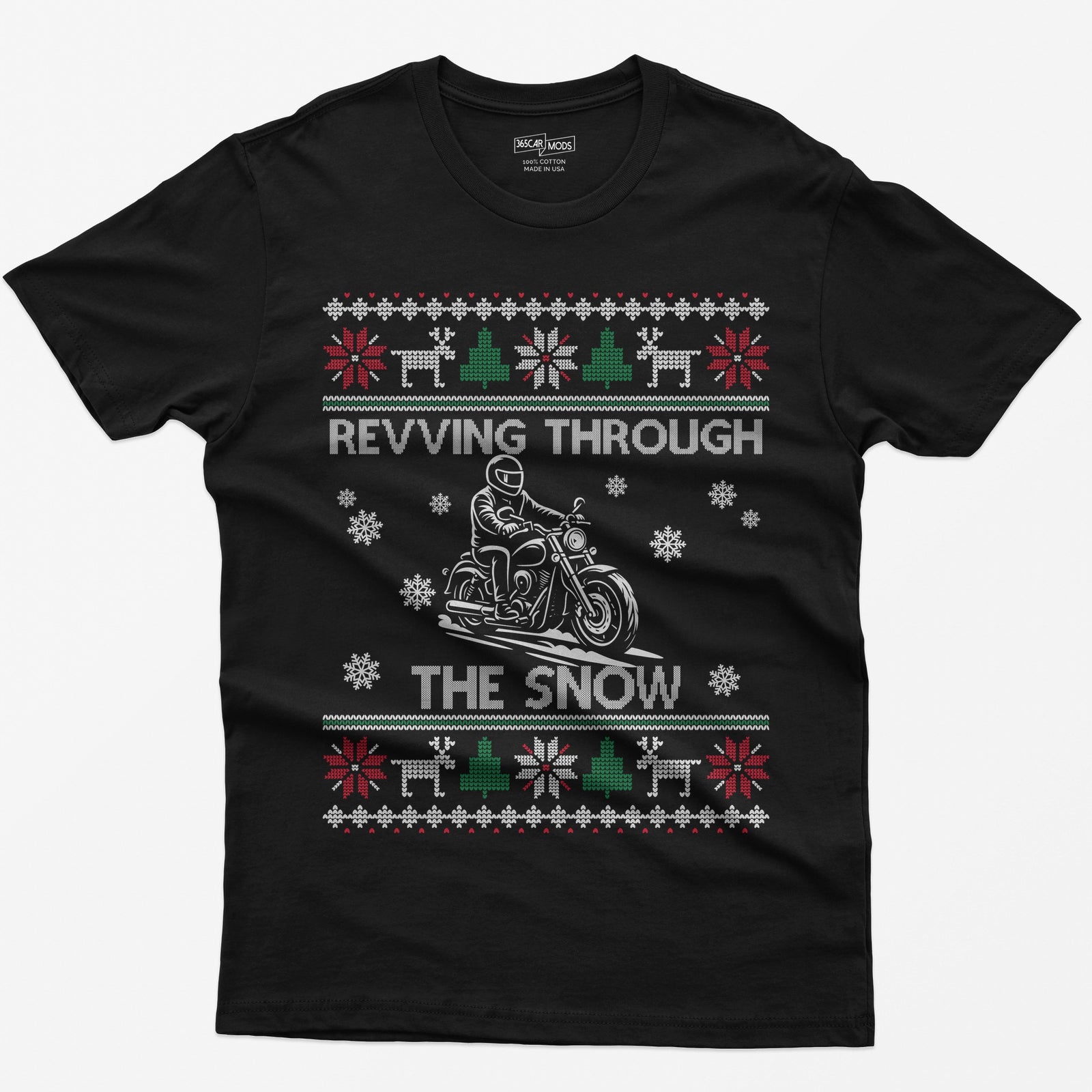 Revving Through the Snow Cruiser Christmas T-Shirt