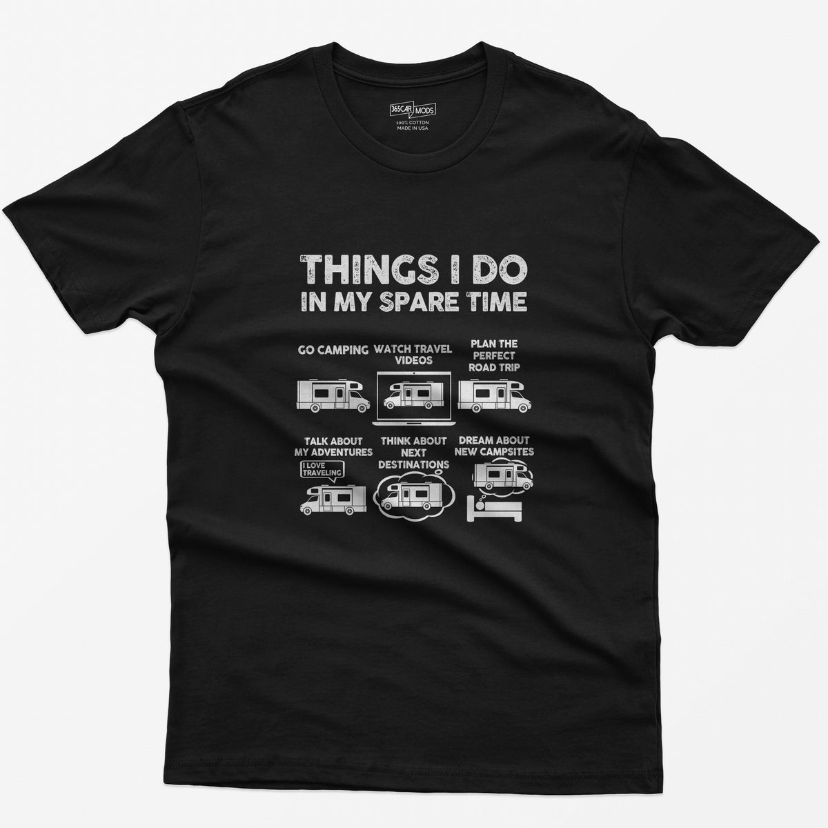RV Enthusiast Things I Do In My Spare Time T-Shirt