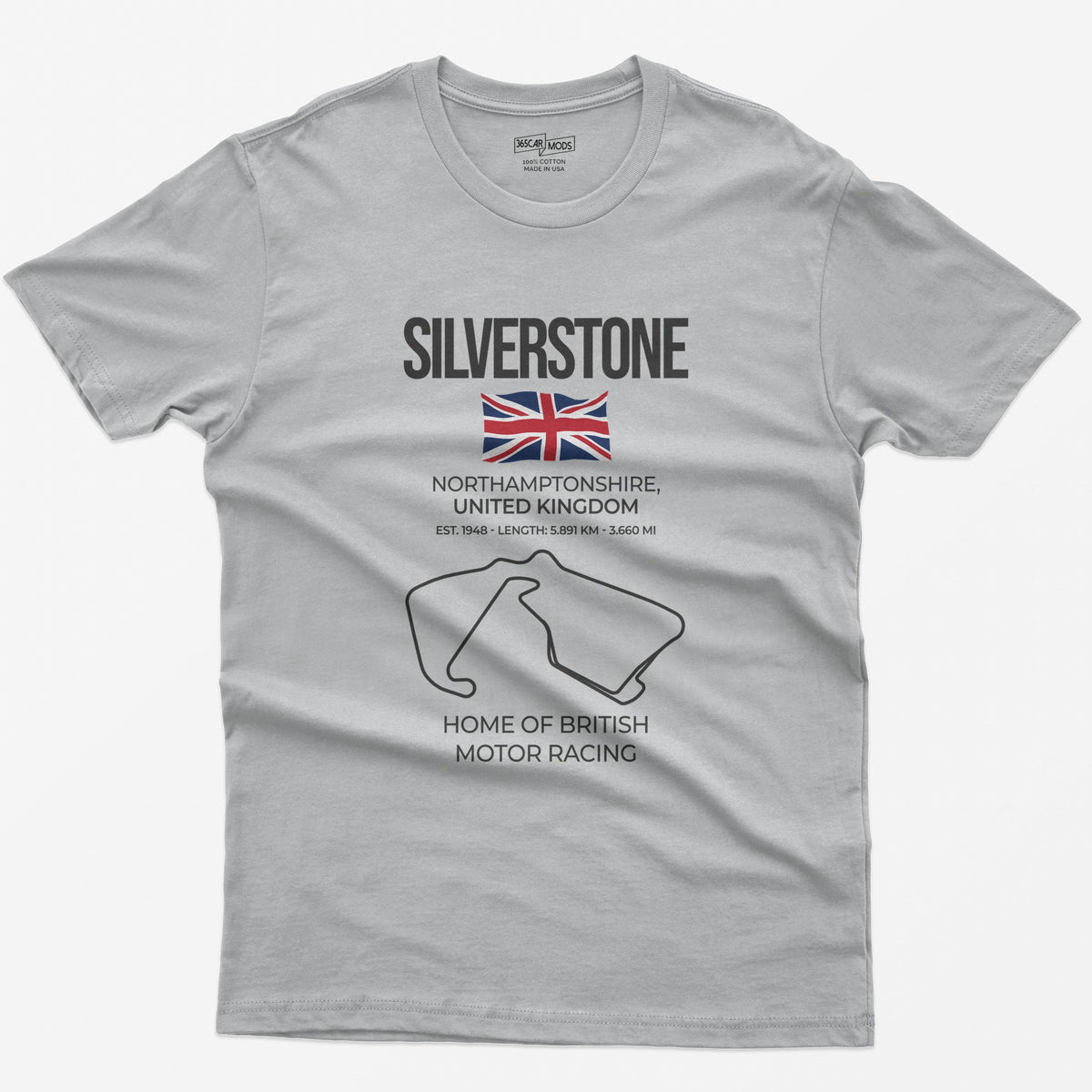 Silverstone Race Track T-Shirt - Sport Grey