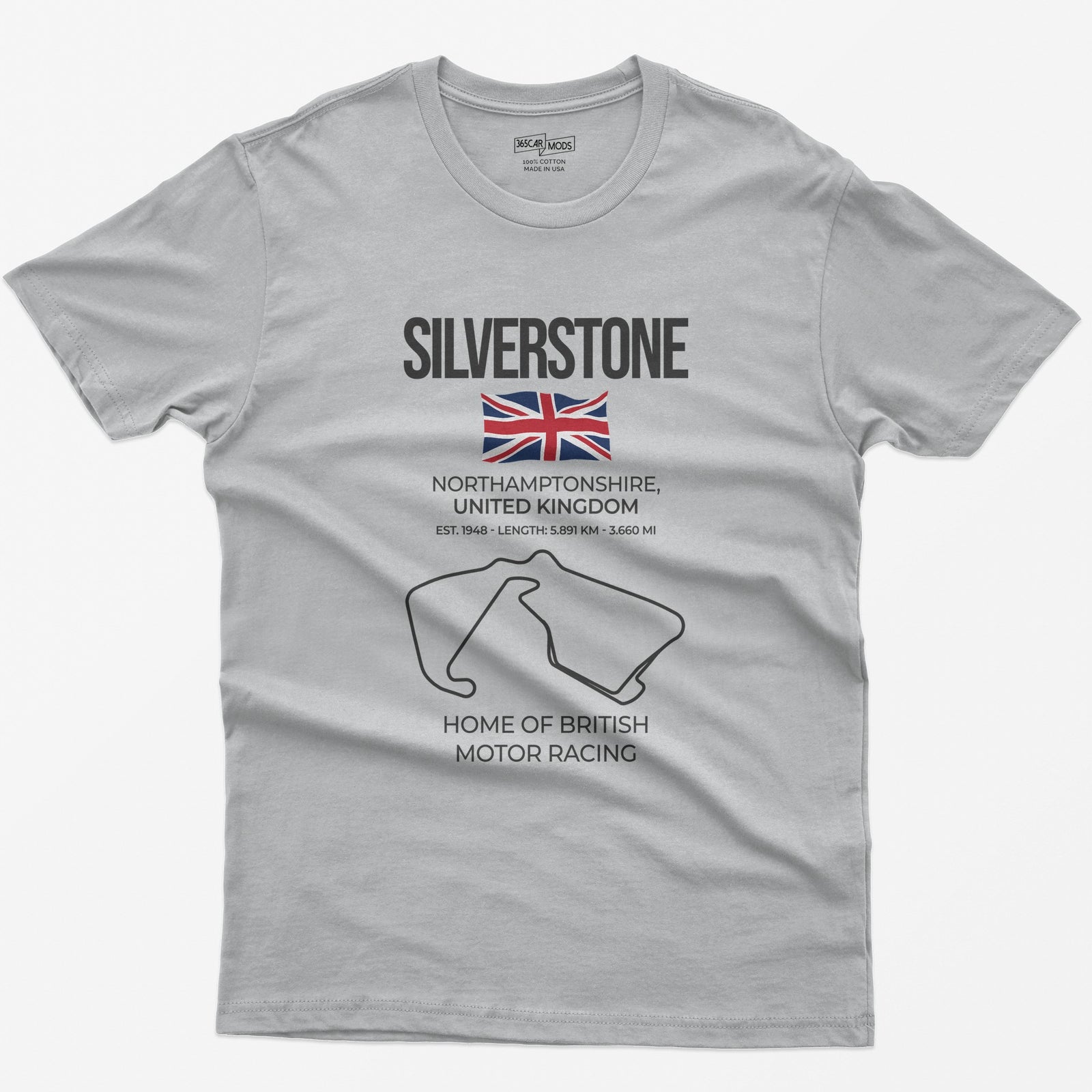 Silverstone Race Track T-Shirt - Sport Grey