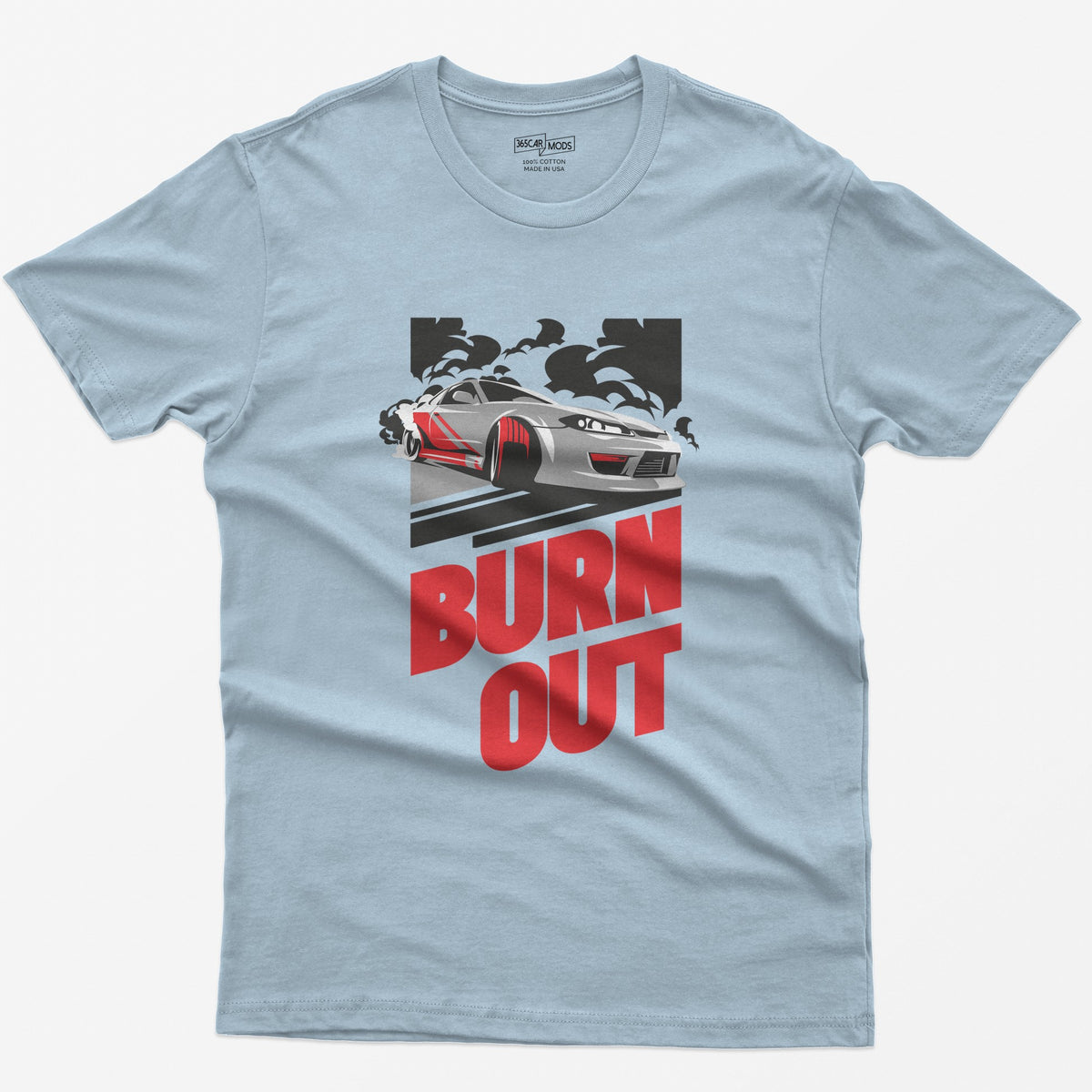 S15 S-Chassis Drift Car T-Shirt - Light Blue