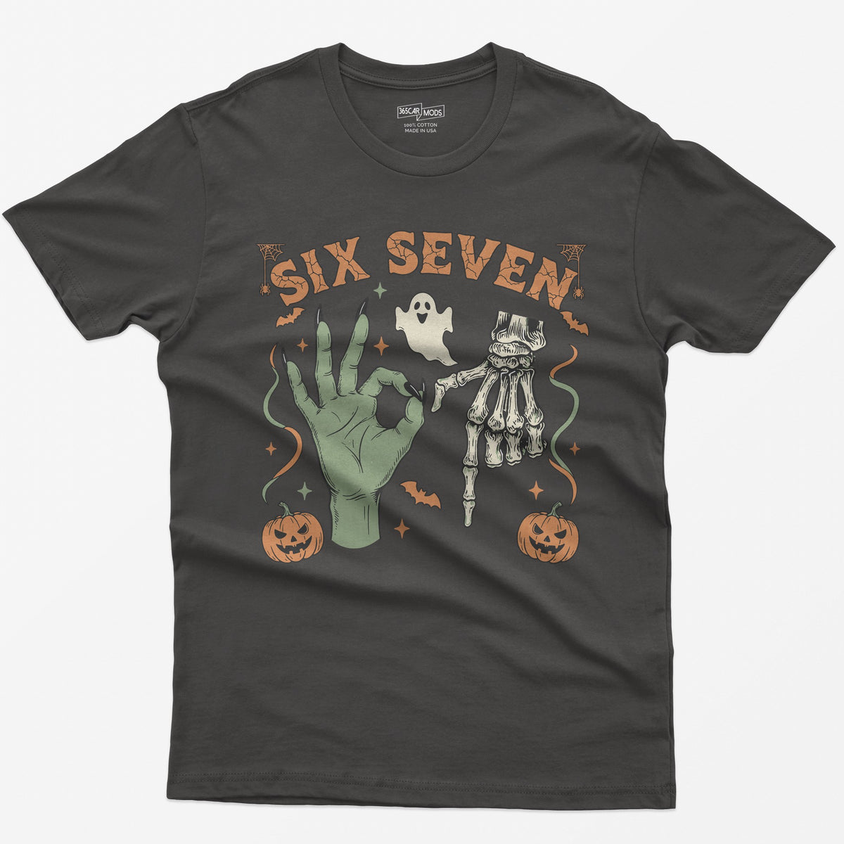 Six Seven Halloween Meme T-Shirt - Dark Heather