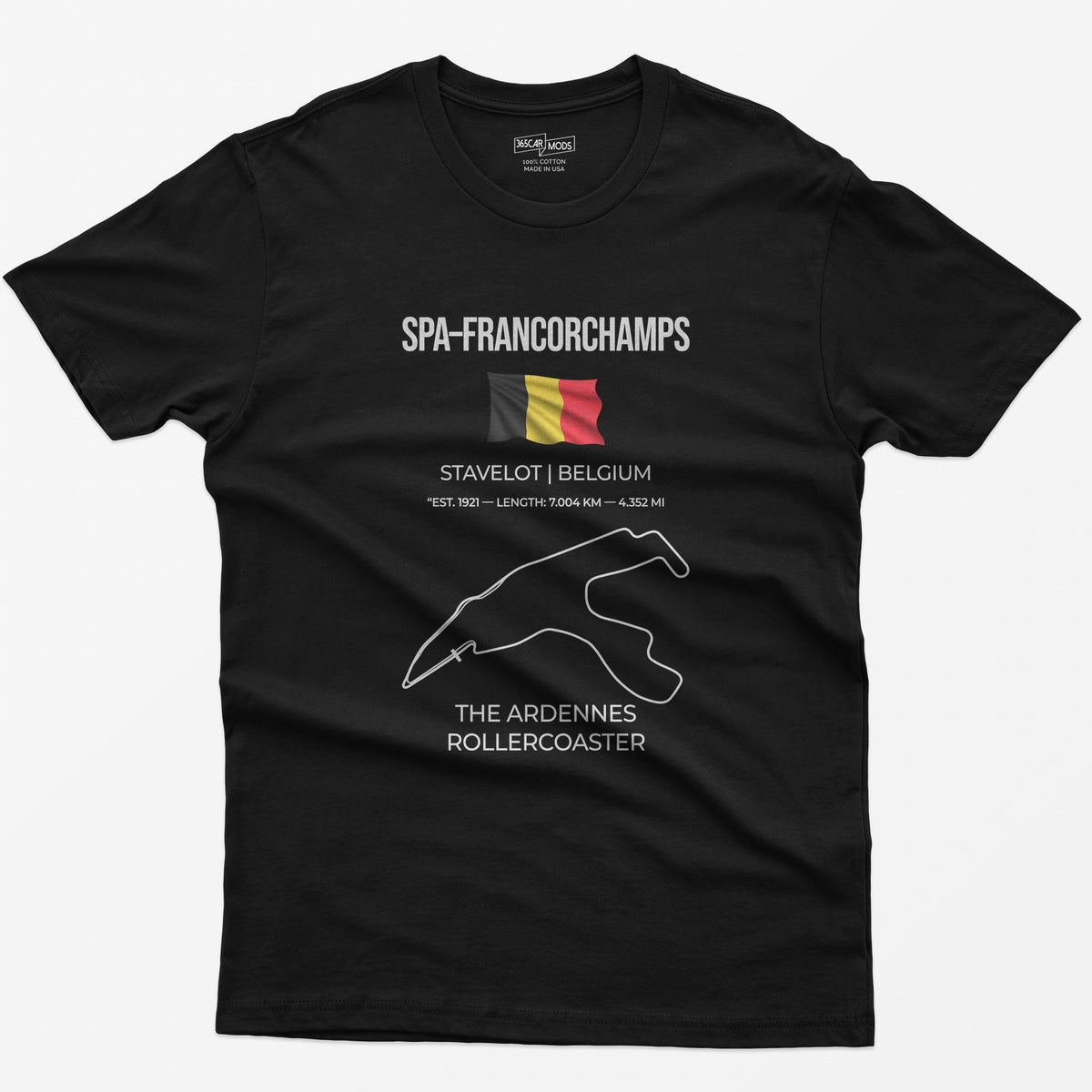 Spa-Francorchamps F1 Racing Track T-Shirt