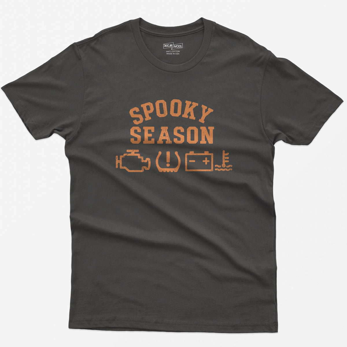 Spooky Season Dashboard Warning Lights Halloween T-Shirt - Dark Heather