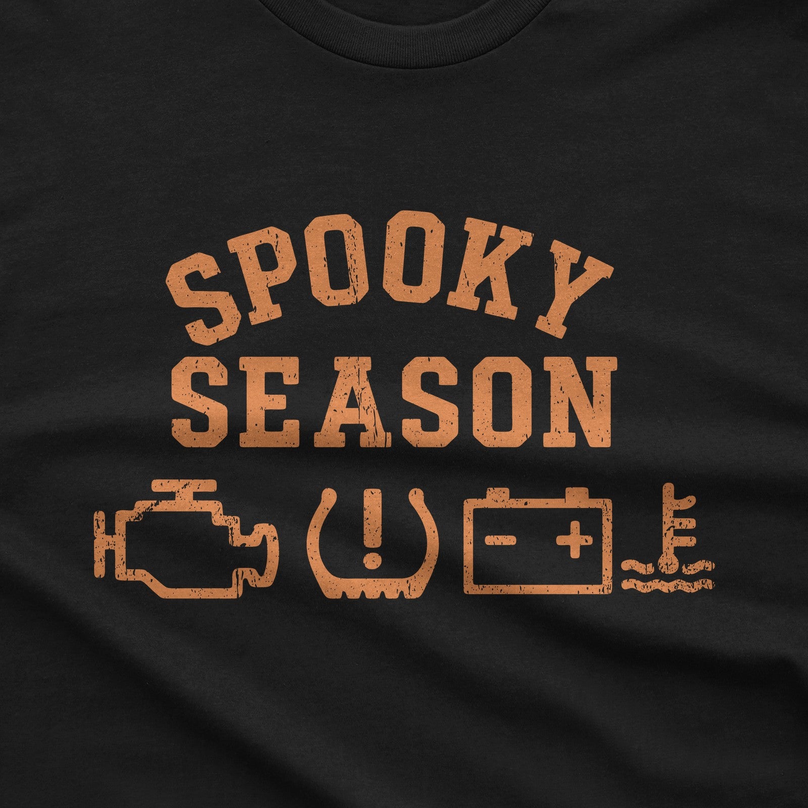 Spooky Season Dashboard Warning Lights Halloween T-Shirt