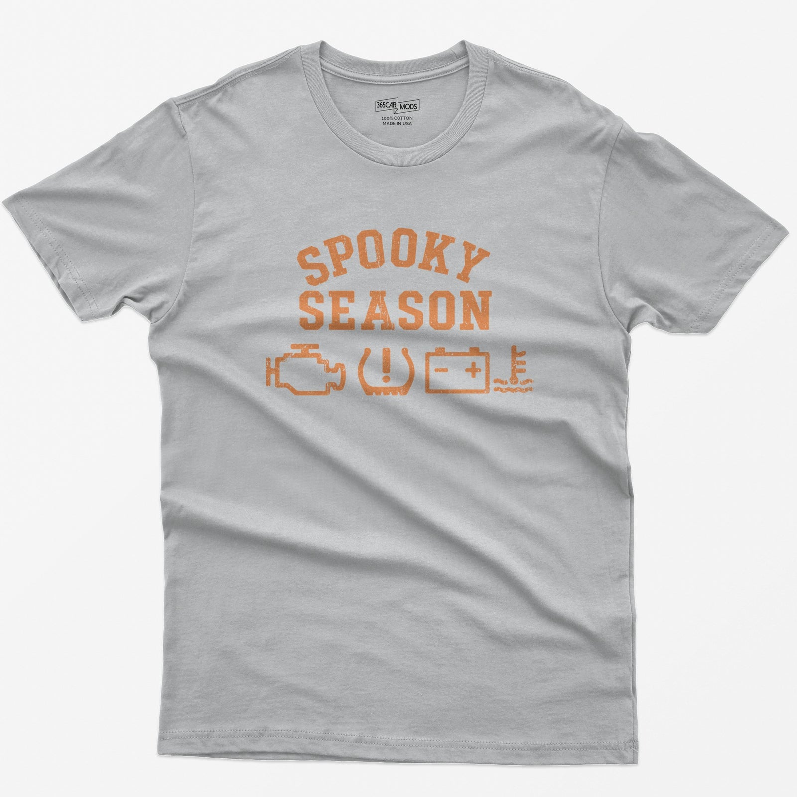 Spooky Season Dashboard Warning Lights Halloween T-Shirt - Sport Grey