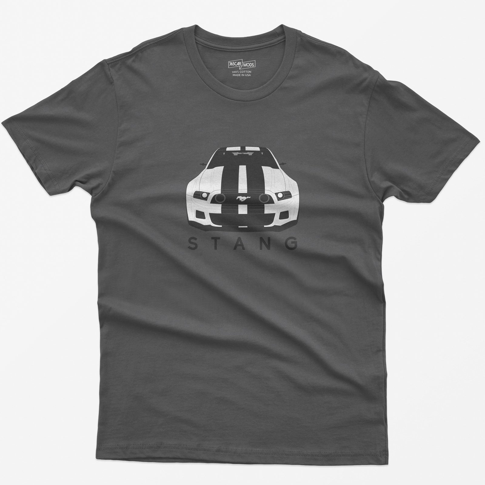 American V8 Muscle Car T-Shirt - Asphalt