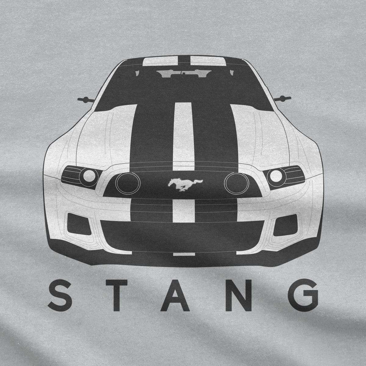 American V8 Muscle Car T-Shirt design close-up