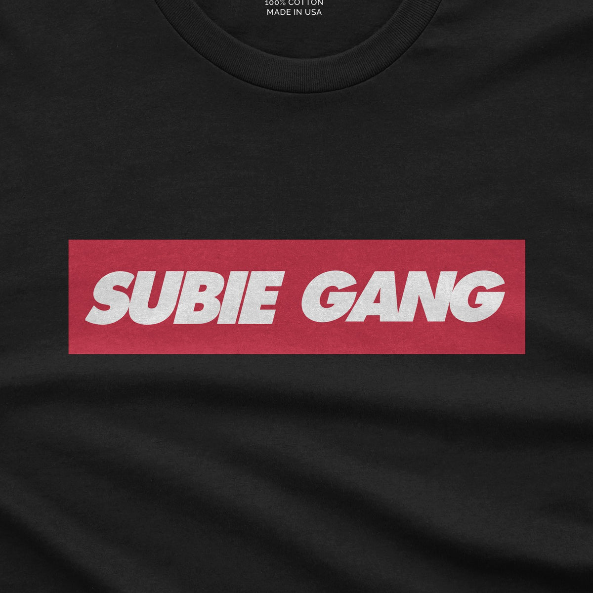 Subie Gang - Car T-Shirt design close-up