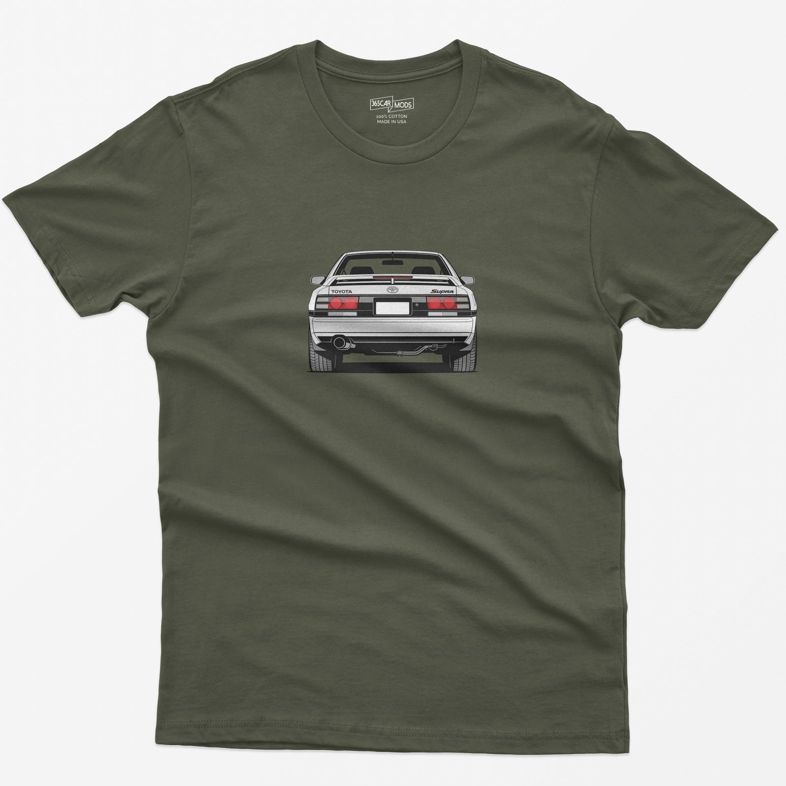 JDM Sports Car T-Shirt - Military Green