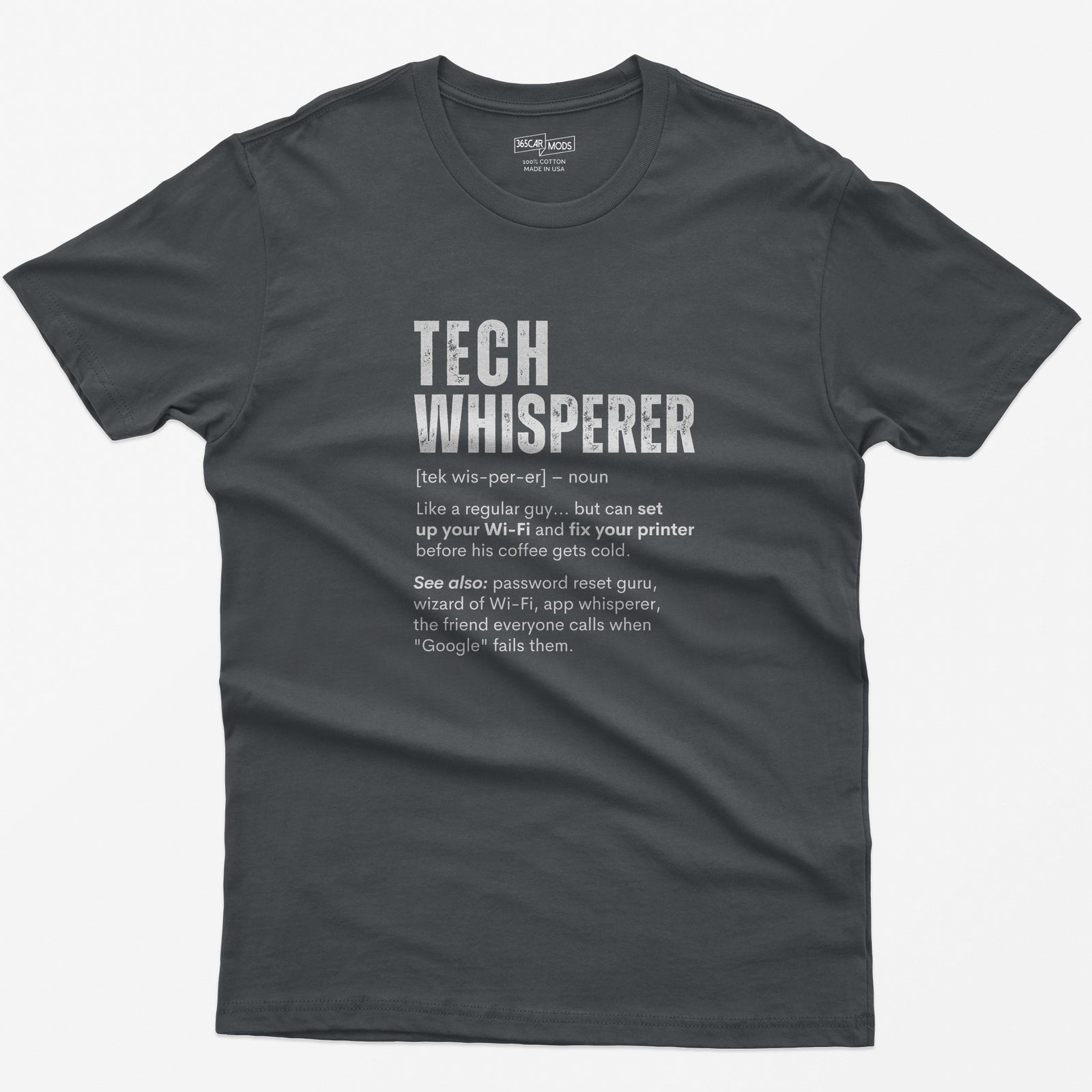 Tech Whisperer T-Shirt - Charcoal