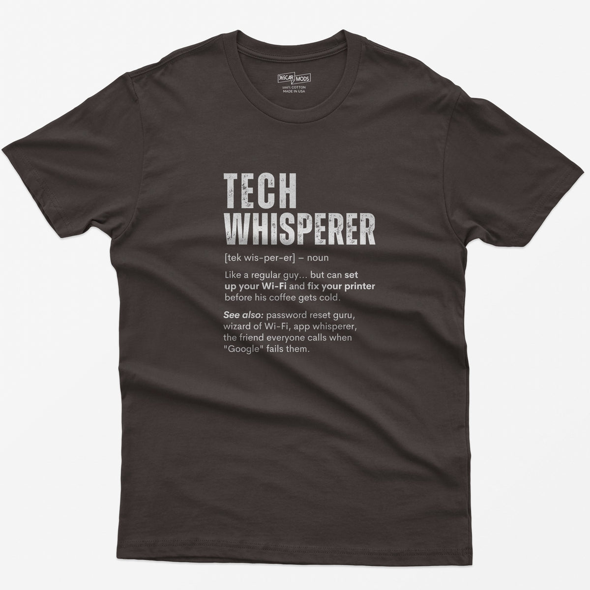 Tech Whisperer T-Shirt - Dark Chocolate