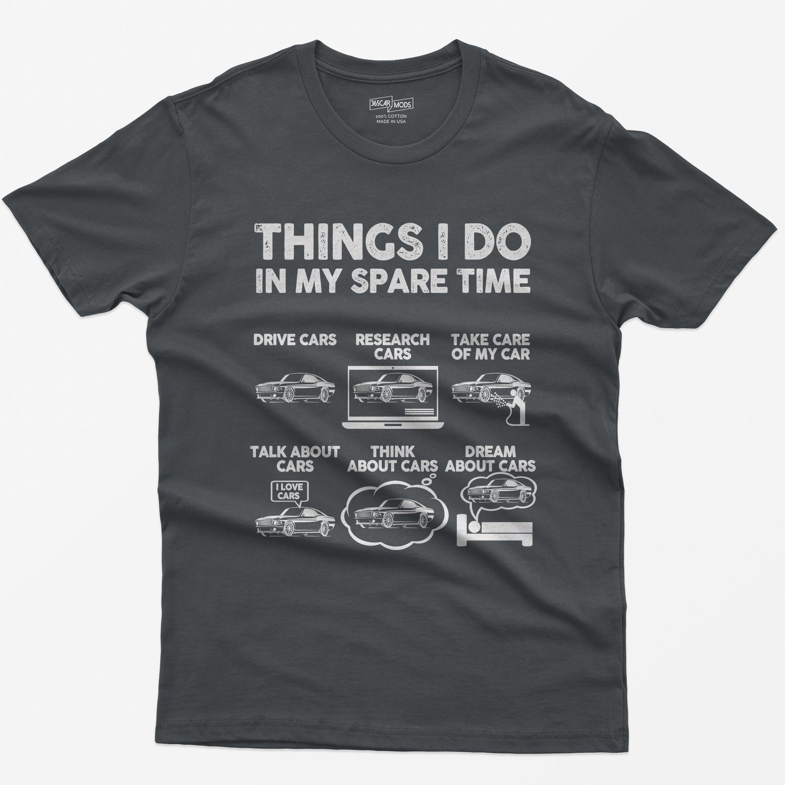 Things I Do in My Spare Time T-Shirt - Charcoal