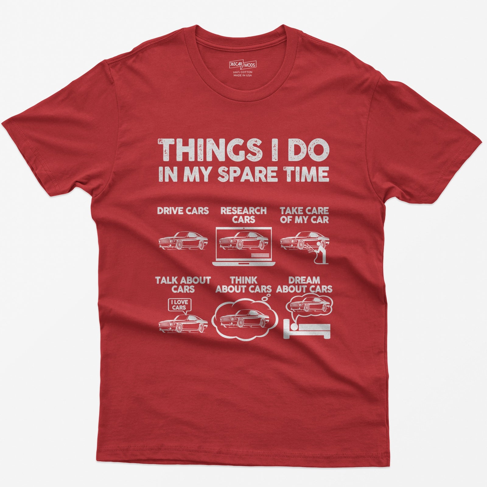 Things I Do in My Spare Time T-Shirt - Red