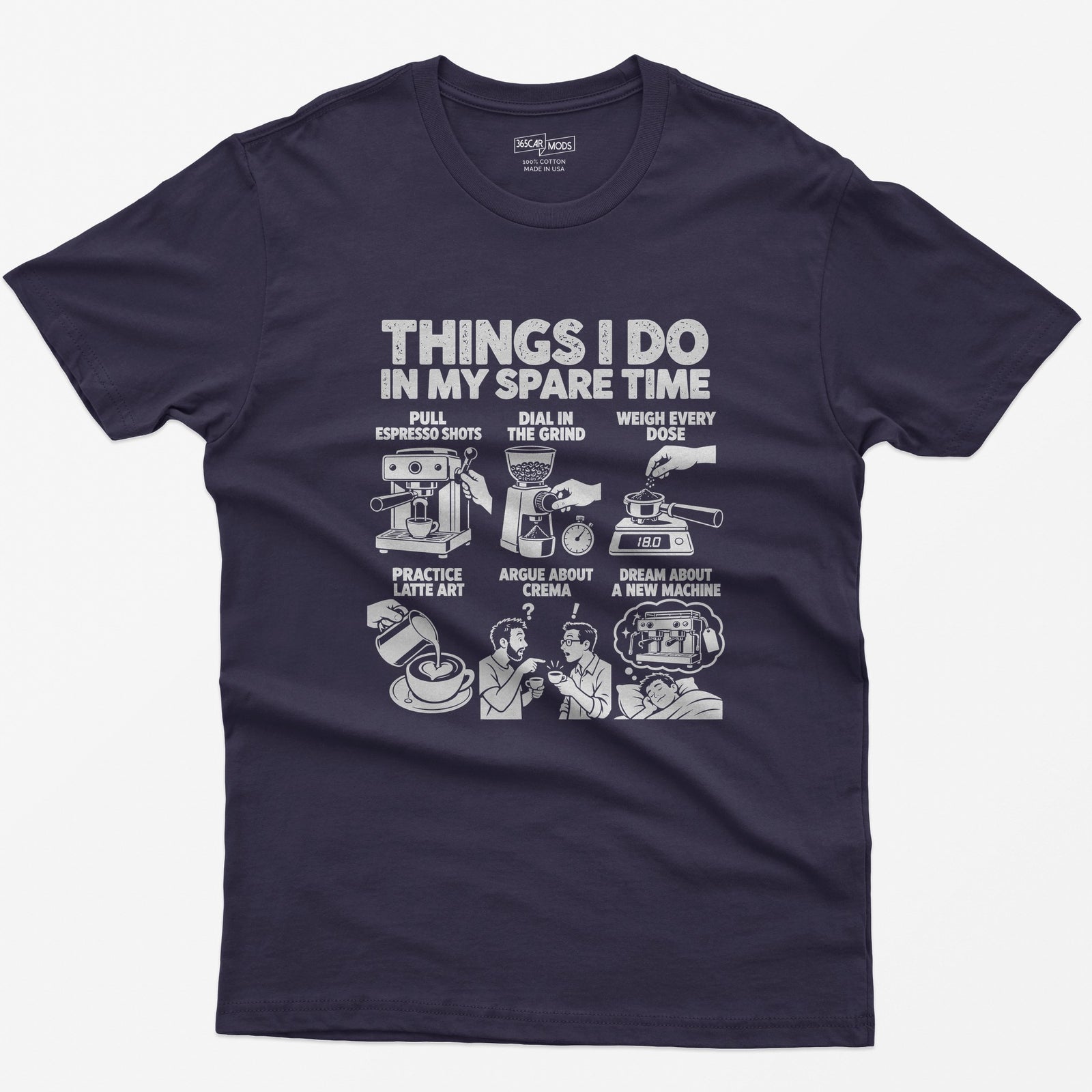 Things I Do In My Spare Time Espresso T-Shirt in Blackberry