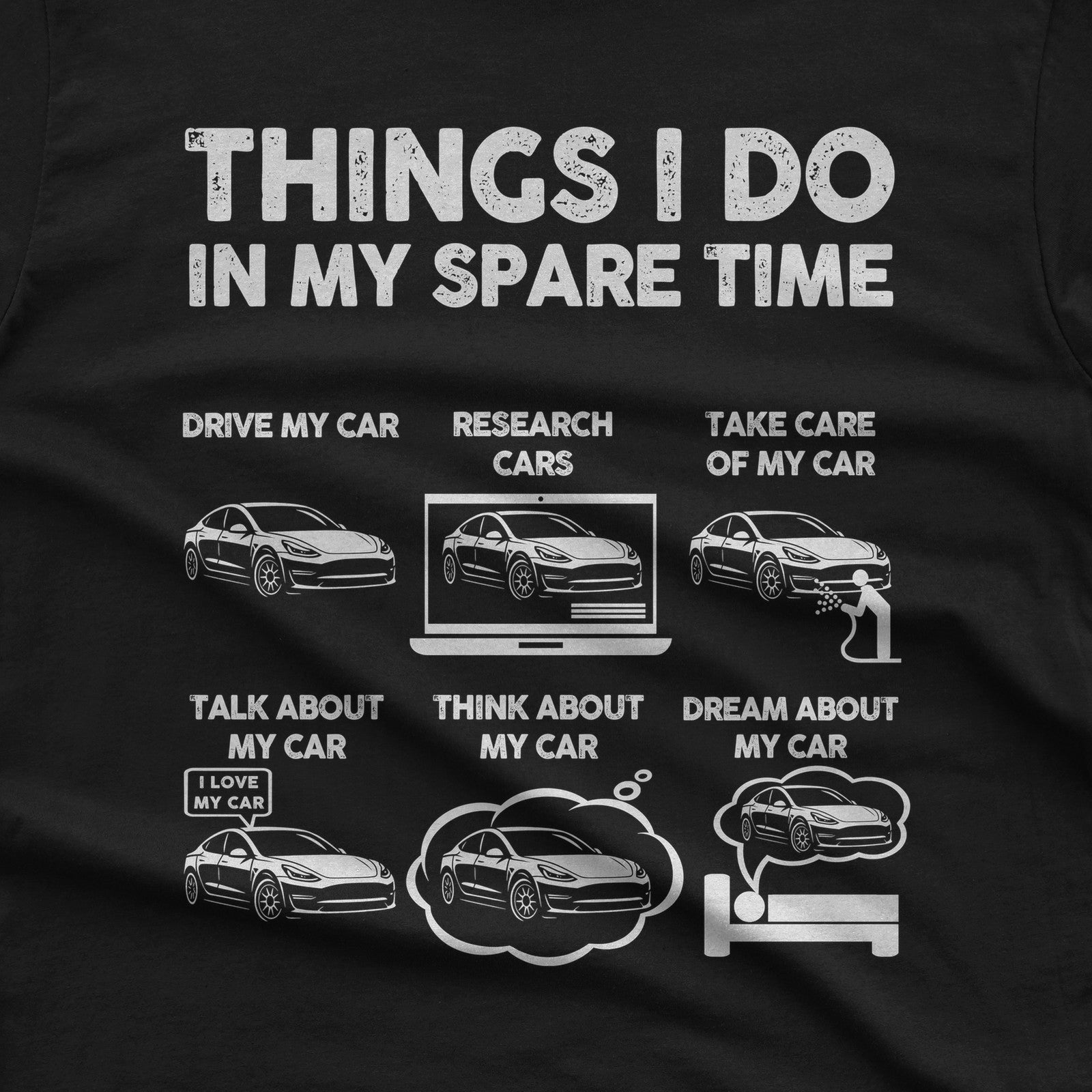 Things I Do In My Spare Time EV Owner T-Shirt