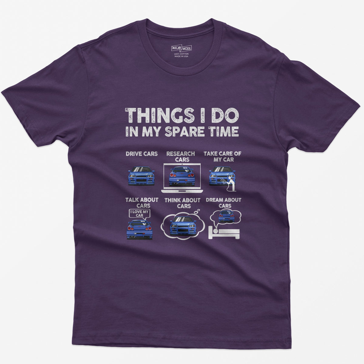 Things I Do in My Spare Time T-Shirt - Purple