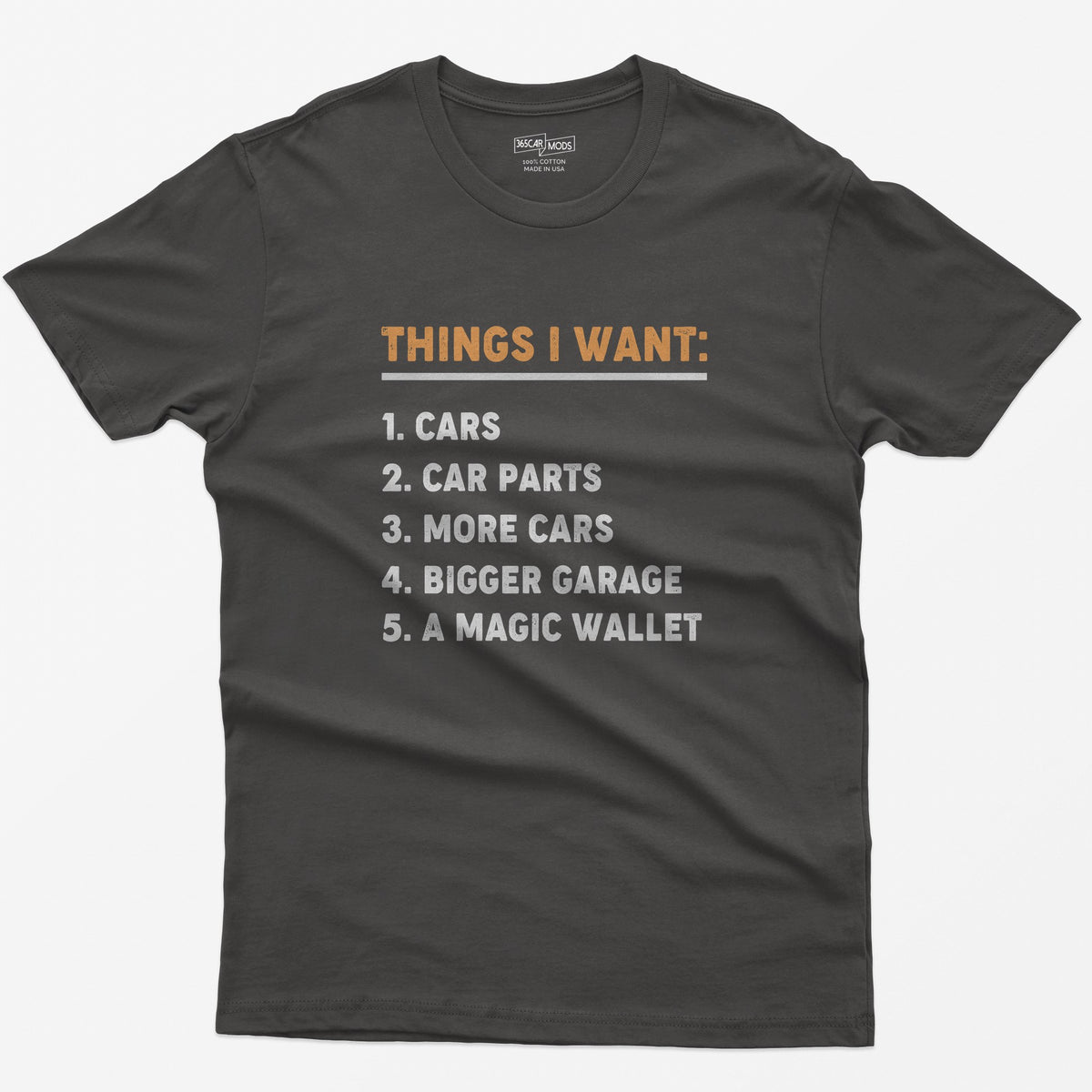 Things I Want T-Shirt - Dark Heather