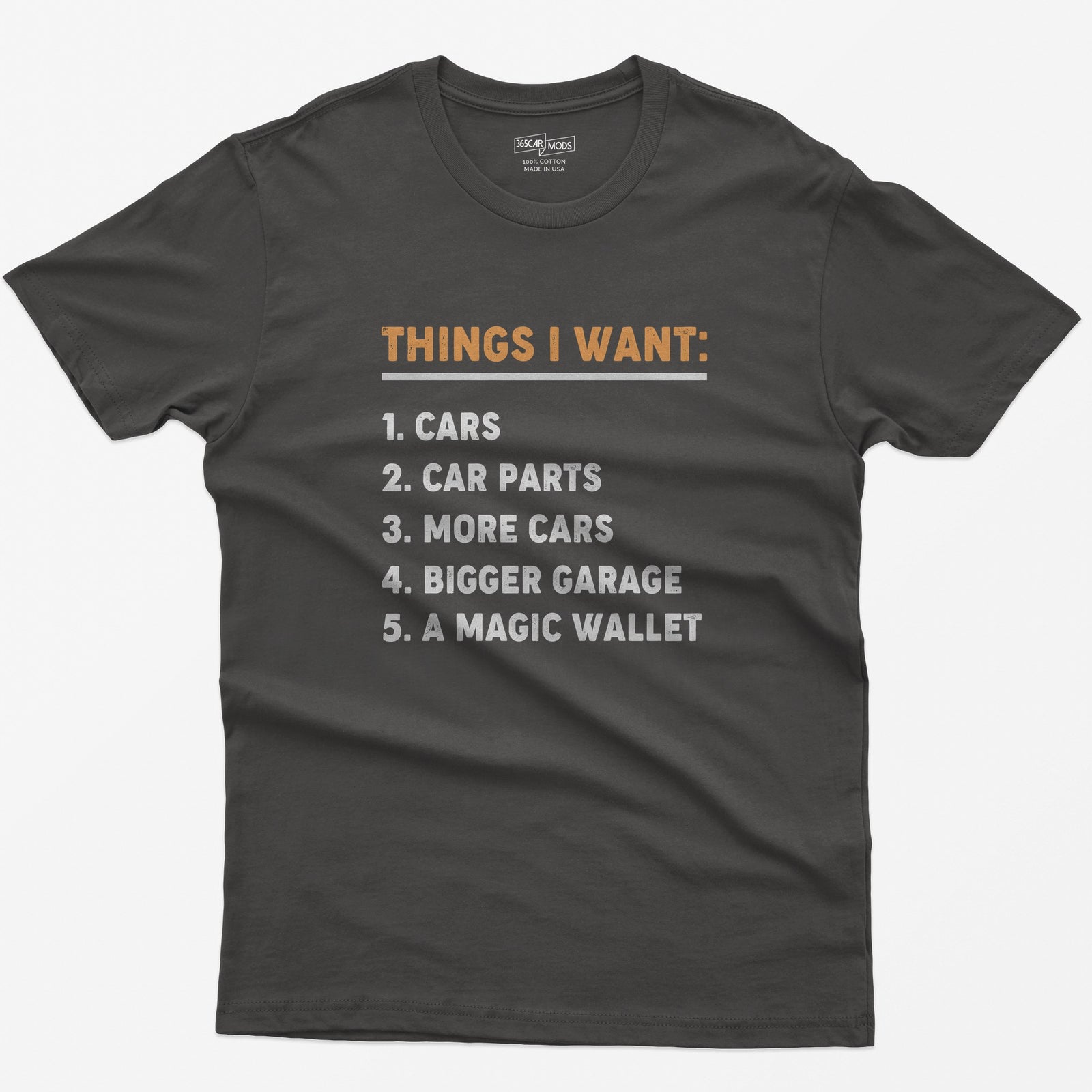 Things I Want T-Shirt - Dark Heather