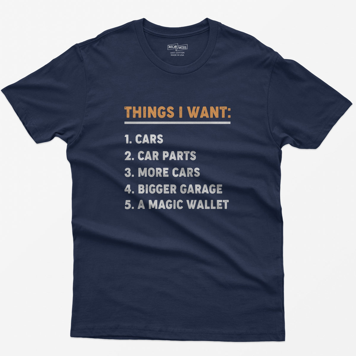 Things I Want T-Shirt - Navy