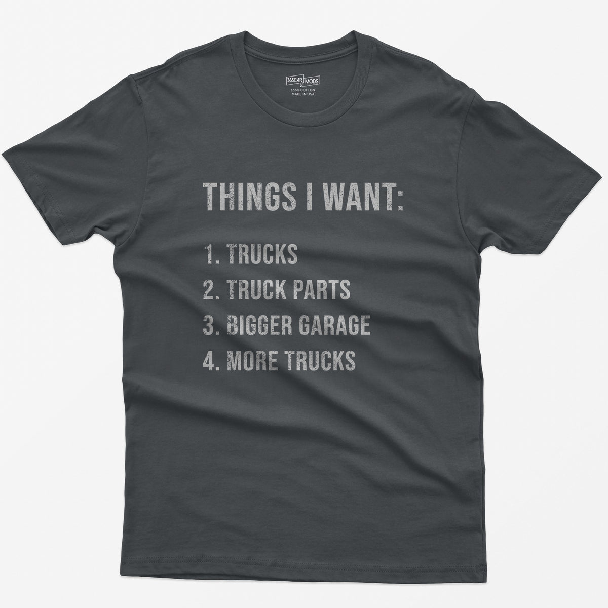 Things I Want: Trucks T-Shirt - Charcoal