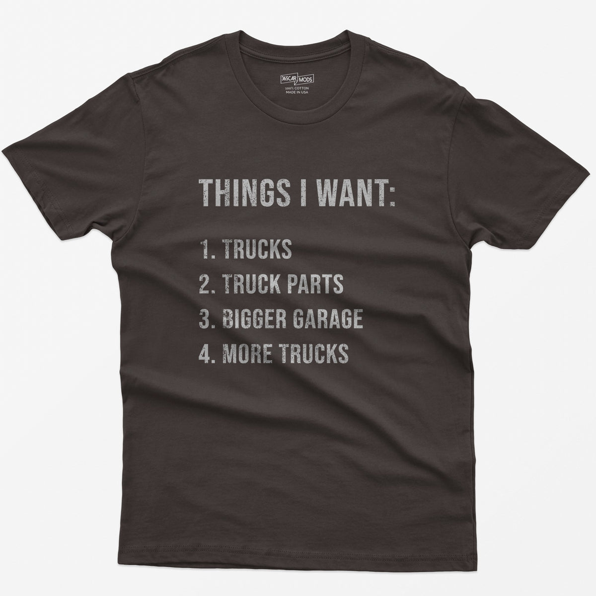 Things I Want: Trucks T-Shirt - Dark Chocolate