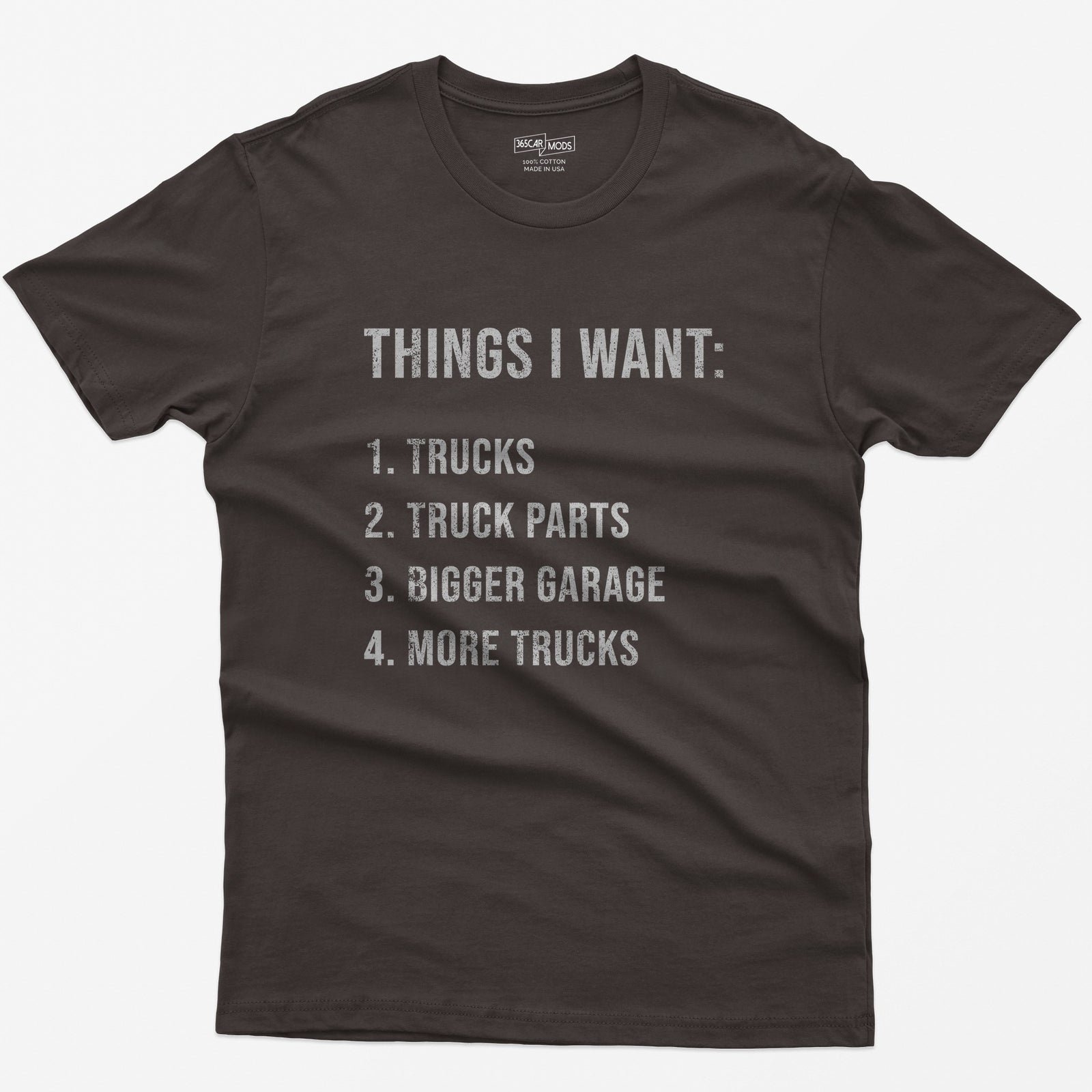 Things I Want: Trucks T-Shirt - Dark Chocolate