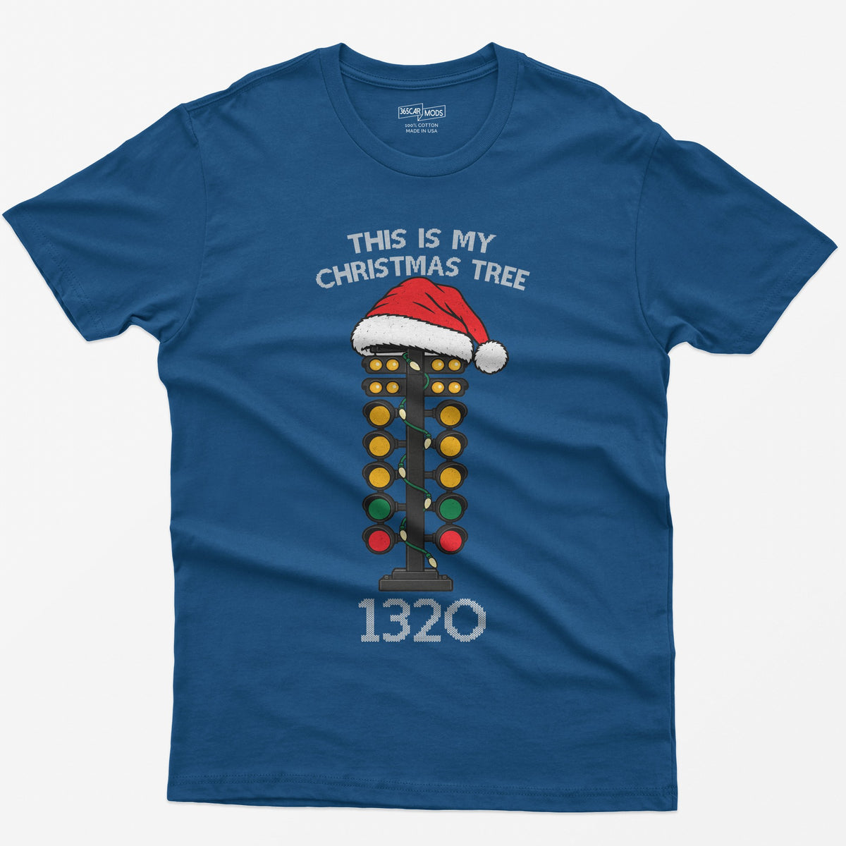 This Is My Christmas Tree Drag Racing T-Shirt - Royal