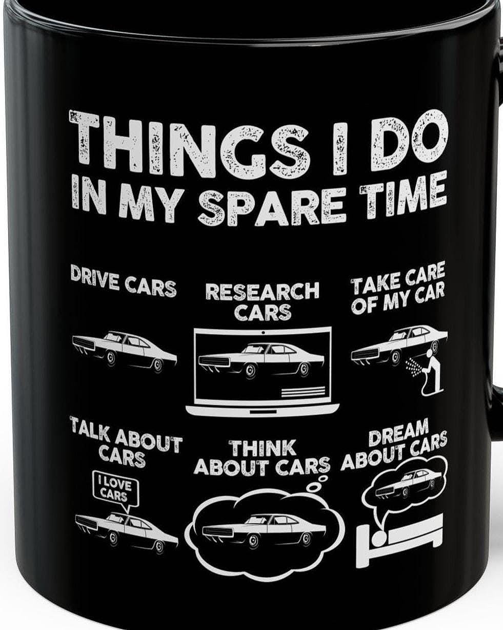 Things I Do In My Spare Time Mug - lifestyle photo