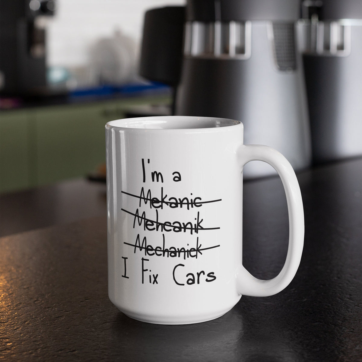 I Fix Cars Coffee Mug - lifestyle photo